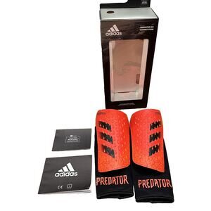 Adidas Predator Adult Large SG Match Competition Red Soccer Shin Guards GR1525